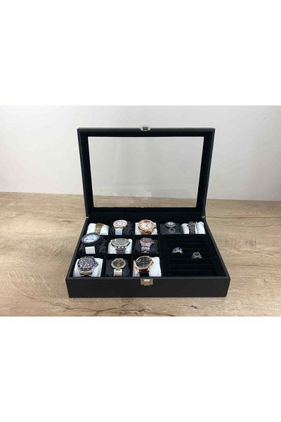 Kelepir Fırsatlar Special Leather Covered Watch Jewelry Stud Necklace Organizing Box for Ladies Who Love Layout