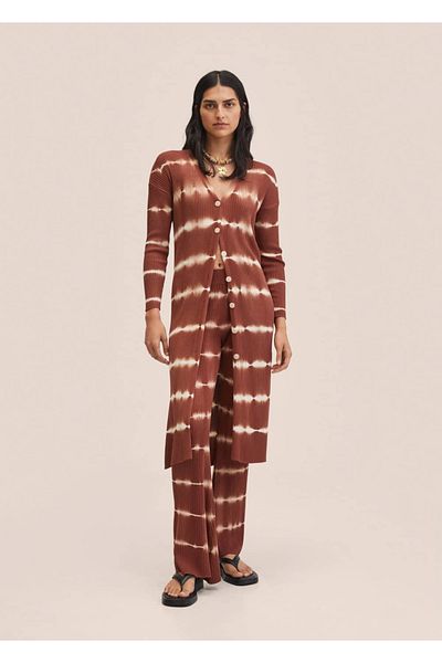 MANGO Woman Long Batik Cardigan