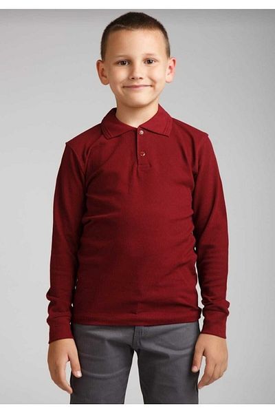 FERRY BUTİK Tricou unisex cu mânecă lungă și gât polo