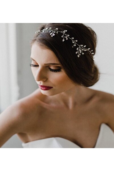 ELABUTİK2008 Svadbeni dodatak za kosu 40 cm. Dodatak za venčanje