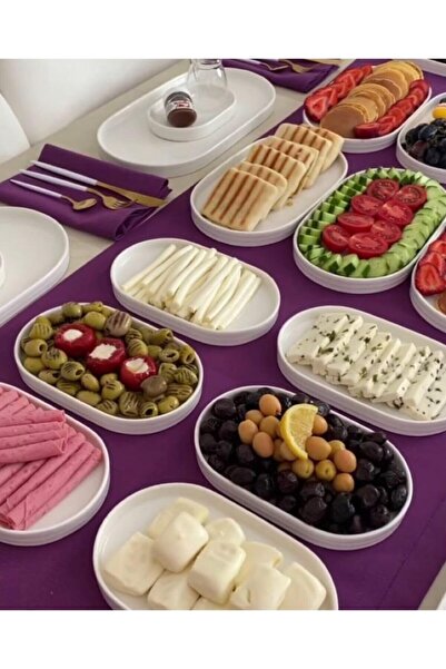 Çeyizova 6'lı Oval Sunum Tabağı 25 X 15 Cm