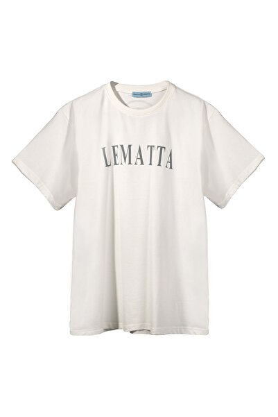 Unisex Off/white Büyük Beden T-Shirt