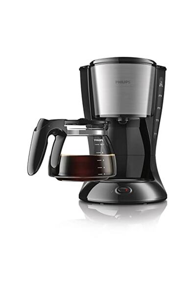 Philips Hd7462/20 Kahve Makinesi, Cam Sürahi, Siyah, Metal