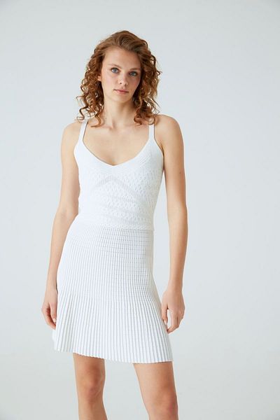 JOIN US V-Neck Thin Strap Mini Knitwear Dress