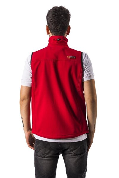 Freecamp Vest Erkek Softshell Yelek-kırmızı
