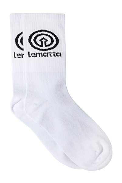 Unisex White Çorap