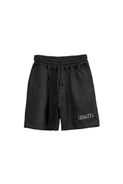 Unisex Black Coton Short