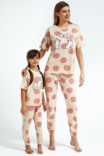 Pimody Porodični koncept majka i ćerka set pidžama sa točkicama Roly Poly 279...