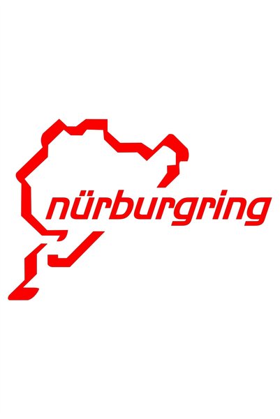 Bak Karıştır Nürburgring Sticker 15x9 Cm Red Color