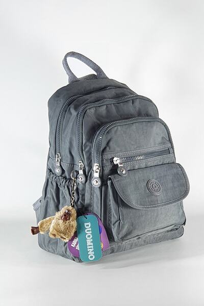 FCSTORE Unisex Gri Sırt Çantası Günlük Kullanım Krinkıl Su Geçirmez Kılinkır 12'' inç 35x30x15 Nemo Bags