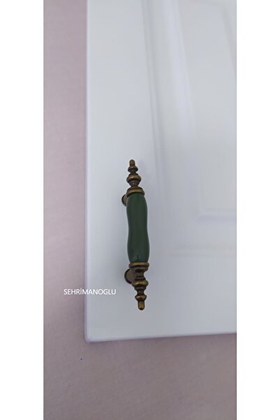 LK 303 Bozburun Opak Yesıl Porselen Kulp 64mmmutfak Vestiyer Mobilya Kulpu Do...