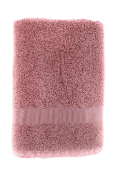 Taka Fabrics Wave 100% Cotton Bath Towel Size 70x140 Cm, Pink