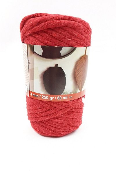 Hobigram Ανοιχτό κόκκινο Twist Crawl Twine – Ειδικό σχέδιο, αξεσουάρ, ποιοτική παραγωγή, λαμπερό στυλ – Πλεκτό νήμα