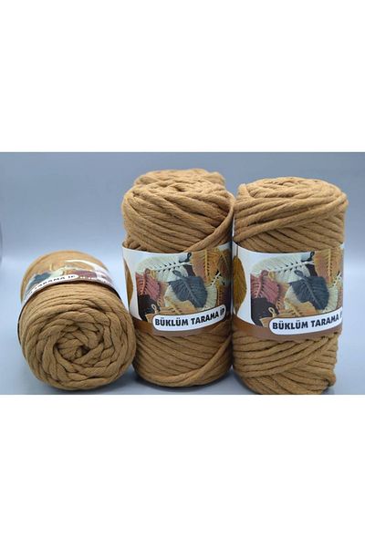 Hobigram Σχοινί χτένας Mustard Twisted Macrame – Ειδικό σχέδιο, Αξεσουάρ, Ποιοτική Παραγωγή, Εντυπωσιακό Στυλ – Πλεξούδα I