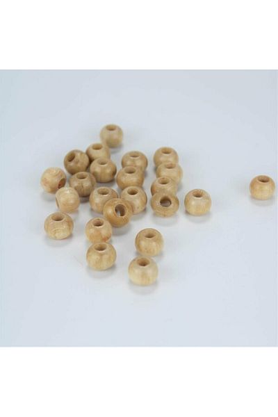 Hobigram Ξύλινες χάντρες κρέμα χρώματος 12 mm 1 πακέτο 100 γραμμάρια – χάντρες, κομψό σχέδιο, γυναικείο αξεσουάρ – χάντρες