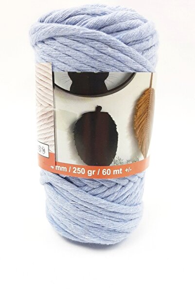 Hobigram Льодовий синій скручений шнур для в'язання – Спеціальний дизайн, аксесуари, якісне виготовлення, привабливий стиль – Шнур для в'язання –