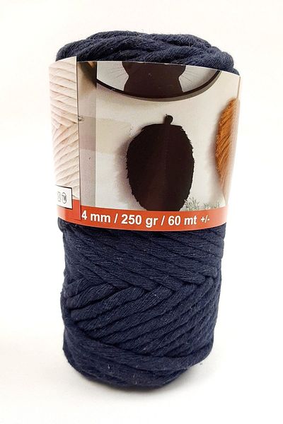Hobigram Dark Navy Blue Twisted Twine – Ειδικό σχέδιο, αξεσουάρ, ποιοτική παραγωγή, εντυπωσιακό στυλ – Πλεκτό σχοινί