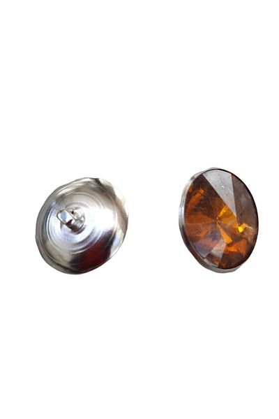 NTE Throw Pillow - Seat - Accessory - Ornamental Glass Button ( Dark Yellow ) 20mm 50 Pieces