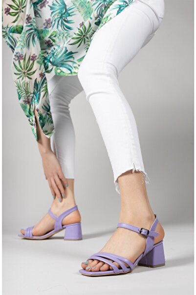 Riccon Lilac Women's Heeled Sandals0012355