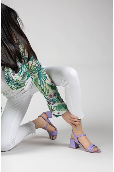 Riccon Lilac Women's Heeled Sandals0012355