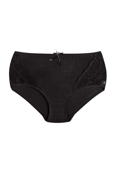 Zena ChiloČi de damÄ, 3 bucÄČi, talie ĂŽnaltÄ, din bumbac cu dantelÄ