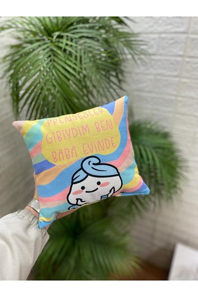 by ballı biocotton Humorous Cute Gift Tiny Throw Pillow 28x28 Digital Printing