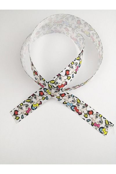 Hobigram Panglică Grosgrain cu model de pisici – Design special, Accesoriu, Producție de calitate, Stil atrăgător – Panglică –