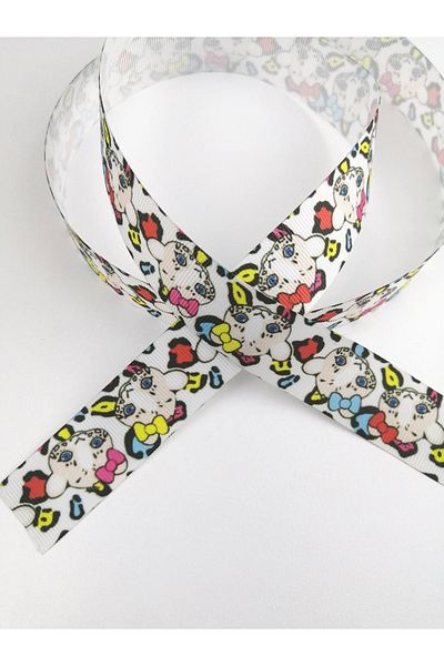 Hobigram Panglică Grosgrain cu model de pisici – Design special, Accesoriu, Producție de calitate, Stil atrăgător – Panglică –