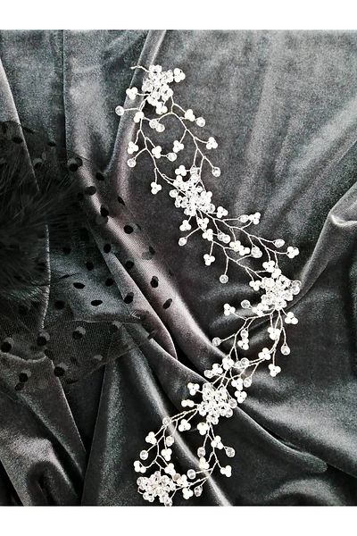 Hobigram إكسسوار شعر وعمامة نسائي من الأسلاك المزدوجة باللون الفضي من Daisy – إكسسوارات شعر أخرى، تصميم أنيق –
