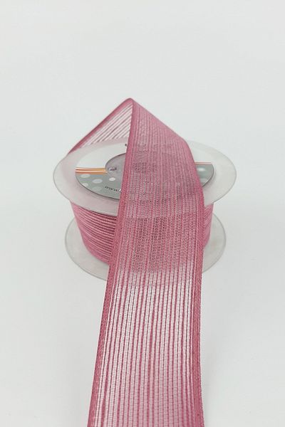 Hobigram Λινό Κορδέλα με Εφέ Plum 4 cm – Ειδικό Σχέδιο, Αξεσουάρ, Ποιοτική Παραγωγή, Εντυπωσιακό Στυλ – Κορδέλα