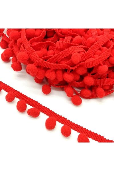 Hobigram Η τιμή για την κόκκινη κορδέλα Pompom είναι 5 μέτρα – Προσαρμοσμένο σχέδιο, αξεσουάρ, ποιοτική παραγωγή, εντυπωσιακό στυλ –