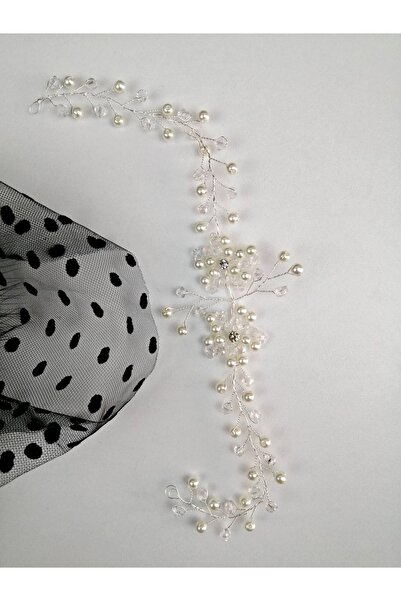 Hobigram Transparent Crystal Beaded Hair and Turban Accessory – Other Hair Accessories, Stylish Design – Other Hair a