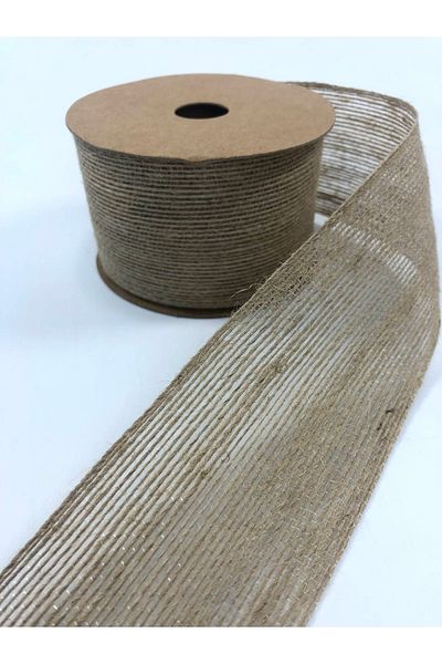 Hobigram Panglică de iută 6 Cm 5 Metri – Design special, Accesoriu, Producție de calitate, Stil atrăgător