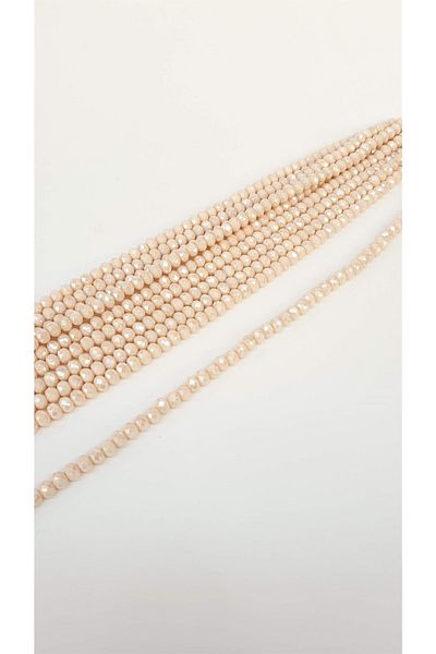 Hobigram Janjanlı Cream Crystal Beads 8 mm – Χάντρες, Κομψό Σχέδιο, Γυναικείο Αξεσουάρ – Χάντρες