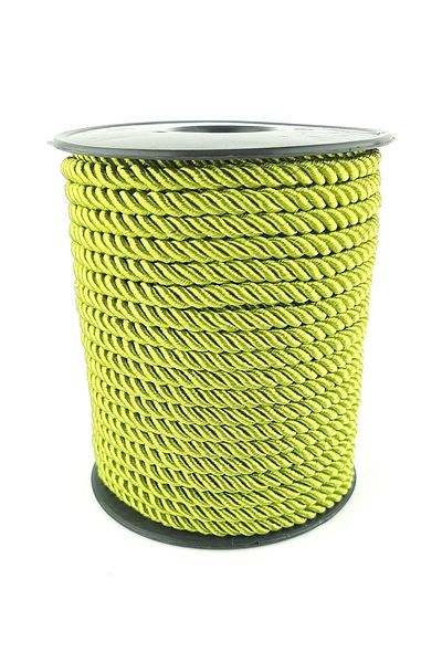 Hobigram Ανοιχτό πράσινο κορδόνι 6 mm – Σχοινί πλεξίματος, κομψό σχέδιο, γυναικείο αξεσουάρ – Σχοινί πλεξίματος – Σχοινί πλεξίματος