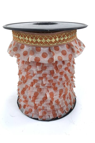 Hobigram Помаранчева стрічка з рюшами та крапками – Спеціальний дизайн, аксесуари, якісне виготовлення, привабливий стиль – Декор
