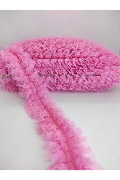 Hobigram Pink Ruffle Ribbon – Προσαρμοσμένο σχέδιο, Αξεσουάρ, Ποιοτική Παραγωγή, Εντυπωσιακό Στυλ – Κορδέλα – Κορδέλα