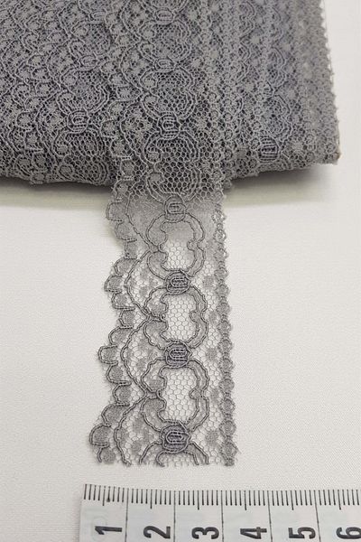 Hobigram Dantela de lebădă Cola gri 3 Cm – Panglică decorativă, Design elegant, Accesoriu pentru femei – Panglică decorativă – Decor