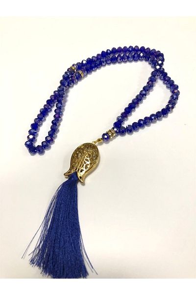Hobigram Saks Blue Crystal Beaded Prayer Beads 99 τμχ – Διακοσμητική κορδέλα, Κομψό Σχέδιο, Γυναικείο Αξεσουάρ – Διακοσμητικό