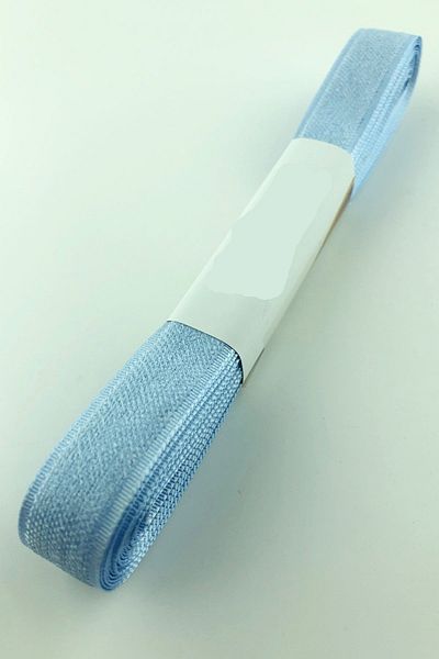Hobigram Panglică cu efect de catifea albastră 1,5 cm – Design special, accesoriu, producție de calitate, stil atrăgător