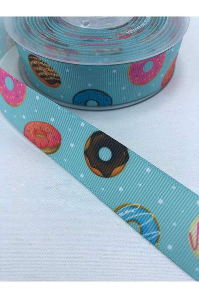 Hobigram Water Green Donet Pattern Grosgrain Κορδέλα – Προσαρμοσμένο σχέδιο, Αξεσουάρ, Ποιοτική Παραγωγή, Εντυπωσιακό Στυλ –