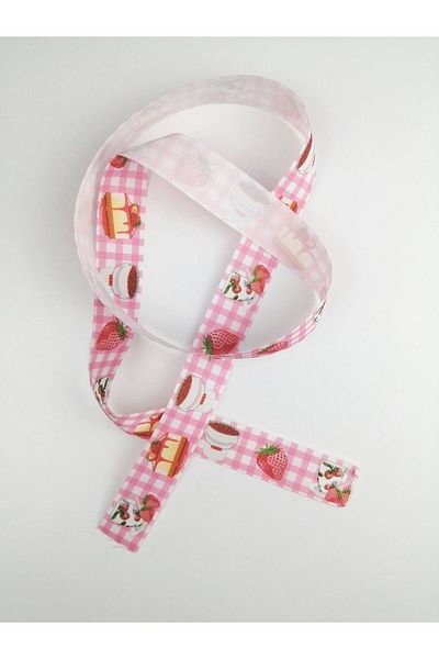 Hobigram Κορδέλα Grosgrain με σχέδιο φράουλα – Προσαρμοσμένο σχέδιο, αξεσουάρ, ποιοτική παραγωγή, εντυπωσιακό στυλ – κορδέλα