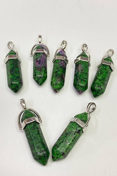 Hobigram Yeşil Mat Çivi Akik Doğal Taş Kolye Ucu – Özel Tasarım, Aksesuar, Ka...