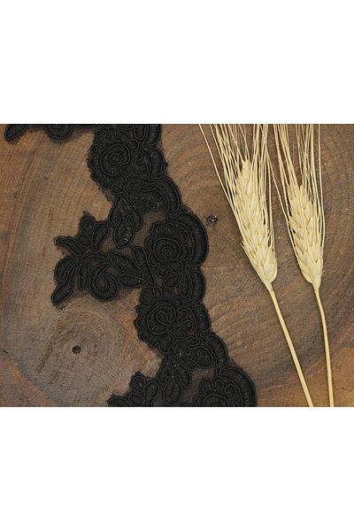 Hobigram Black Floral French Guipure 1015 – Ειδικό Σχέδιο, Αξεσουάρ, Ποιοτική Παραγωγή, Στυλ που τραβάει τα βλέμματα – Διακόσμηση