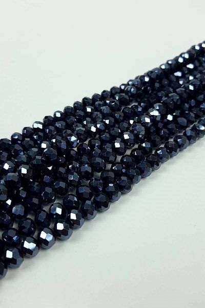 Hobigram Navy Blue Crystal Beads 8 mm – Χάντρες, Κομψό Σχέδιο, Γυναικείο Αξεσουάρ
