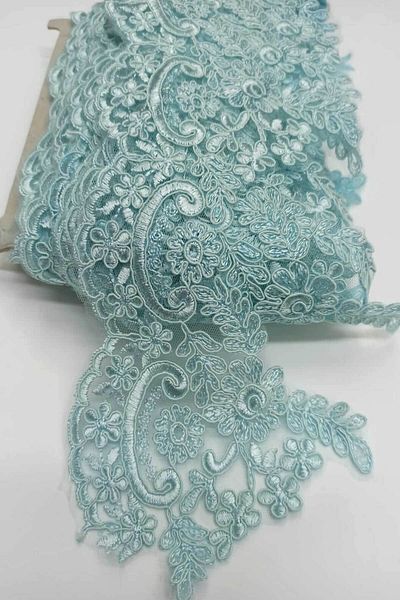 Hobigram Water Green French Guipure Lace – Προσαρμοσμένο σχέδιο, Αξεσουάρ, Ποιοτική Παραγωγή, Εντυπωσιακό Στυλ – De