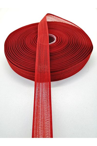 Hobigram Κόκκινη λινή κορδέλα 2,5 cm 5 μέτρα – Ειδικό σχέδιο, αξεσουάρ, ποιοτική παραγωγή, εντυπωσιακό στυλ – Ku