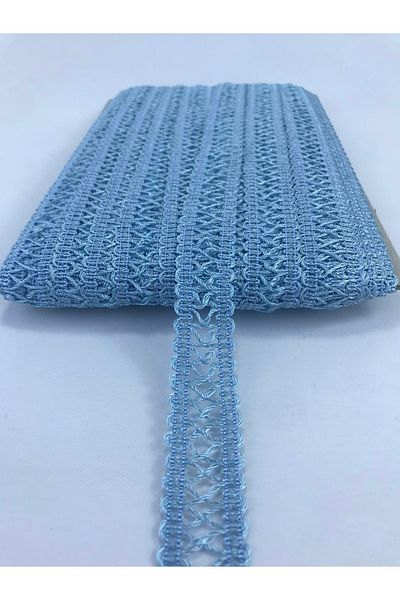 Hobigram Baby Blue Cross Pattern Διακοσμητική Κορδέλα 5 μέτρων για Στολισμό Συσκευασίας Edge Ornament – Διακοσμητική Κορδέλα