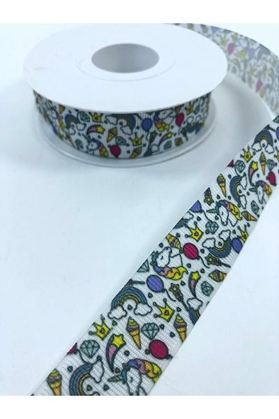 Hobigram Πολύχρωμη κορδέλα μονόκερου με σχέδιο Grosgrain – Ειδικό σχέδιο, αξεσουάρ, ποιοτική παραγωγή, εντυπωσιακό στυλ