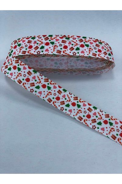 Hobigram Pachet cadou alb Panglică grosgrain cu model – Panglică, Design elegant, Accesoriu pentru femei – Panglică